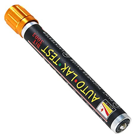 FLEXMAN Lackdickenmessgerät, Karosserie Schadensdetektor mit Magnetischer Spitze, Tragbarer, Wasserdichter, Bunter Messskala Detektor für Karosseriebeschichtungen