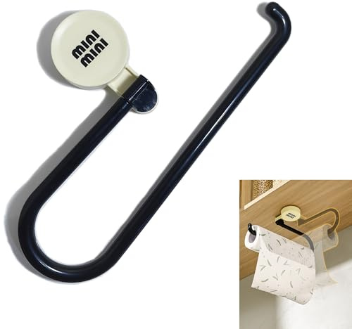 Syiyunran Suction Cup Wall Mounted Rolling Paper Holder - Praktischer 1pc, Gewicht 86g, Größe 30x17cm, Saugnapfbefestigung Ohne Bohren Von Löchern, Geeignet für Küche, Bad, Balkon und Andere Orte