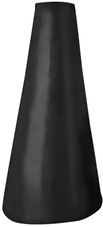 SURIEEN Abdeckung für Terrassenofen, Reißfest Oxford Feuerschalenabdeckung | Wasserdicht, Winddicht, UV-Best, für Gartenofen Gartenkamin Feuerstelle Abdeckung 122x21/61cm, Schwarz