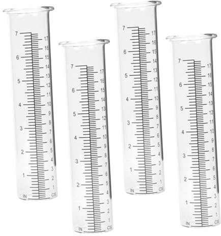 KITANDOVE Pluviomètre Extérieur Transparent Outil De Mesure De Pluie pour Jardin Pelouse Arrière-Cour