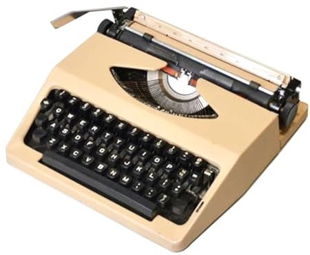 GLJDMBD Manuelle Schreibmaschine mit Carry Case - tragbar und einfach zu bedienen, ideal für Wohnzimmer, Schlafzimmer oder Studium - Retro -Design, perfekt für Autoren und Vintage -Enthusiasten
