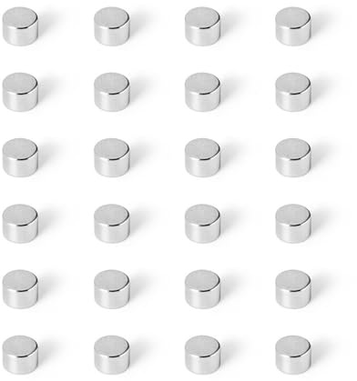 Strong Magnets Neodym Magnet - Rund 6 x 4 mm - 20 Stück - Extra stark, hält bis 1,1 KG - Für Magnettafel, Kühlschrank, Whiteboard, Pinnwand, Büro