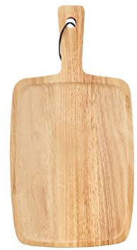 Tagliere in legno di alta qualità con manico, grande piatto per salumi, pizza e formaggio, vassoio da portata piccolo color legno, essenziale per chef domestici