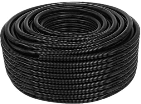 CXGBQSJ Gaine Annelée Ignifuge PP 5M, Tuyau Flexible pour Moteur Automobile, Organisation de Câbles et Systèmes Électriques Industriels,Opening 15.8 * 12mm/5m