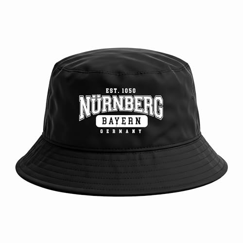 Nürnberg College City Anglerhut | Sommermütze & Bucket Hat für Fußballfans – Unisex Fischerhut für Kurve & Stadt – Streetwear Hut für Männer & Frauen – Franken Style