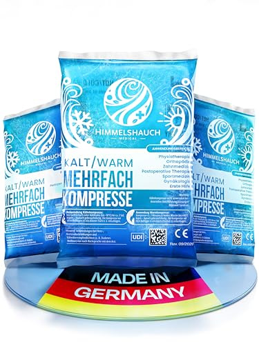 HIMMELSHAUCH MEDICAL Kühlpads 12x20cm | 3er Set Kühlpack | Kalt Warm Kompresse wiederverwendbar | Kühlakku Gel | Kühlpacks mit Kühlgel | Kältekompresse Pads | Kühlbeutel Kinder | Cool Ice Pack