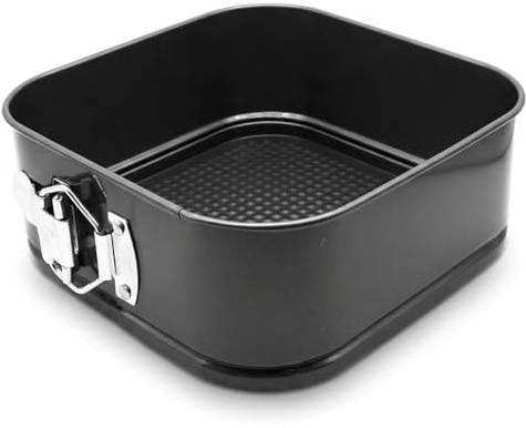 Moule à Gâteau Carré 20 cm Antiadhésif Démontable - Pour Four et Pâtisserie