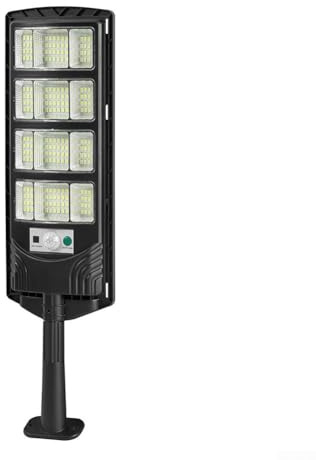 Smart Solar Lampe d'extérieur LED avec détecteur de mouvement, télécommande et activation automatique de la lumière, construction résistante aux intempéries IP65 pour une utilisation prolongée (374 mm