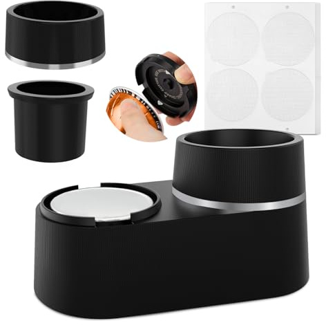 Vorontelle Kit de Capsules Réutilisables Doubles, Compatibles avec les Capsules Nespresso Vertuo, Capsules de café Rechargeables et Accessoires pour Expresso, Comprenant 52 PCS, Coffee Control