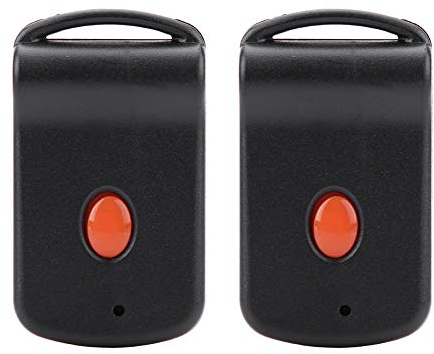 Yctze Mini Portachiavi Trasmettitore per Apertura Remota Porta Garage, Confezione da 2, Compatibile con MultiCode 1089 300 MHz 10 Dip Switch per Sistemi di Allarme Auto per Cancelli
