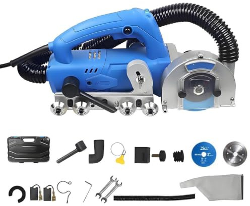 1200w Kakelrengöring Och Fogborttagningsmaskin | 4 Extra Balanshjul, Inklusive 1,2 Mm Rengöringsblad, Tar Snabbt Bort Gammal Cement, Fog, Lim Och Envisa Rester
