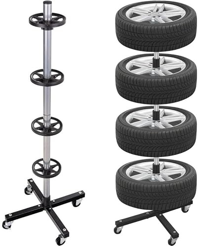 Resser Reifenbaum mit Rollen Felgenbaum 13-19 bis 100 kg Reifenständer | Mit Rollen, Reifenbaum