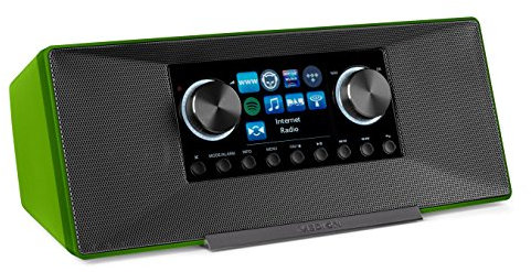 MEDION P85135 7,1 cm (2,8 Zoll TFT-Display) WLAN Internet-Radio, 2x6 W RMS, DLNA-/UPnP, DAB+, FM/UKW, LAN, USB 2.0, Aux, Spotify, grün