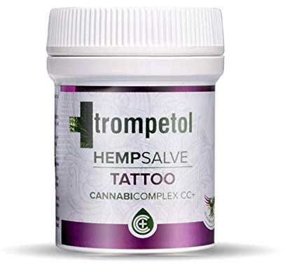 Pommade Trompetol Tatto Hempsalve 50 ml - Pommade naturelle idéale pour les tatouages avec propriétés anti-inflammatoire, cicatrisant, irritations de la peau.