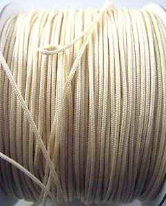 1.2mm x 50 Meters Cream Polyester Roman Blind, Festoon or Curtain Cord
