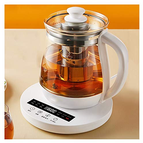 YXCKG Bollitore Elettrico in Vetro 1,8 Litri, Bollitore per tè E caffè, Smart Kettle 800W, Livello Acqua Visibile, Brocca d'Acqua Calda, Protezione Dall'ebollizione A Secco