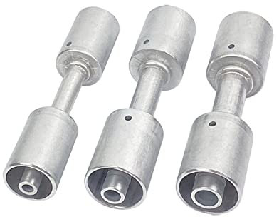 Duole # 6# 8# 10 AC. Aluminium passend gerade Aluminium-Beadlock-Spleiß-Anschluss for A/C. Standard-Barrierschlauch 3/8 1/2 5/8