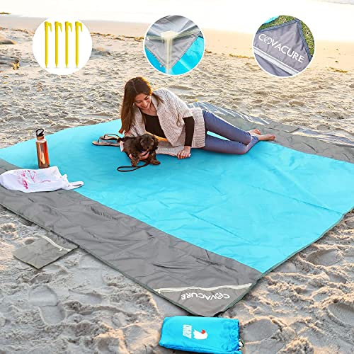COVACURE Stranddecke 210x200cm Sand- & wasserdicht 0.38kg