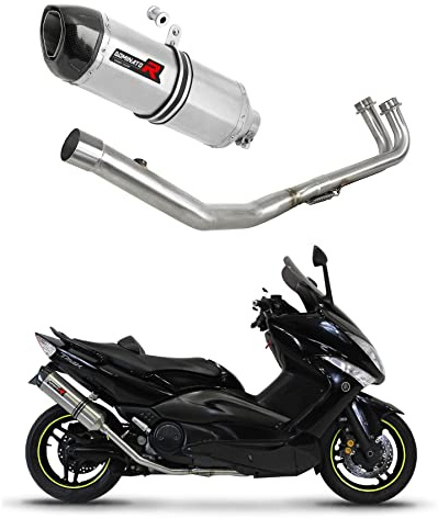 DOMINATOR Ligne complète d'échappement Collecteur Silencieux HP1 compatible avec T-MAX 500 2008-2011