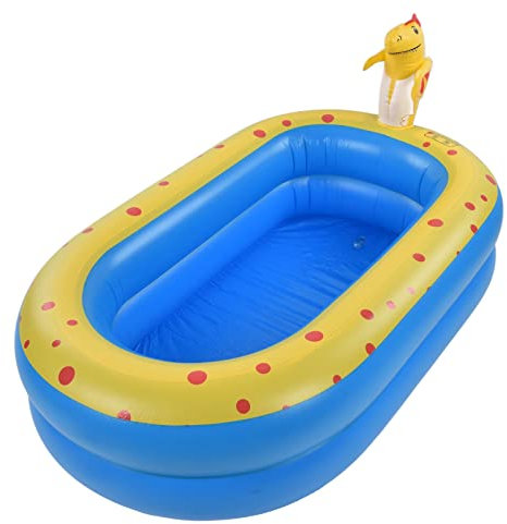 Srliya 42x41x32in Double Layer Baby Swimming Pool Dinosaur Inflatable Children Water Game Play Pool, Srliyai9265p7fts