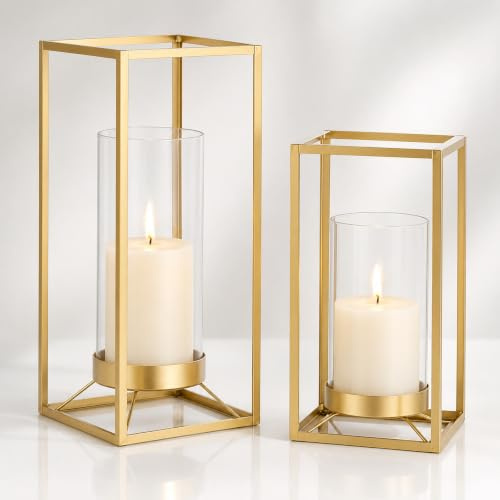 Staymoment Gold Laterne Deko Innen Kerzenhalter für Hochzeit