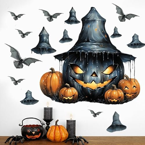 Wandtattoohalloween Wohnzimmer Schlafzimmer Küche，Kinderzimmer Wanddeko，Deko Wandsticker Wandaufkleber Wall Stickers Decoration Self-Adhesive