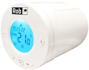 ROB TL10 - Termostato Zigbee Trv Tuya Trv, valvola intelligente per radiatore, valvola di controllo motorizzata, termostato Tuya WiFi
