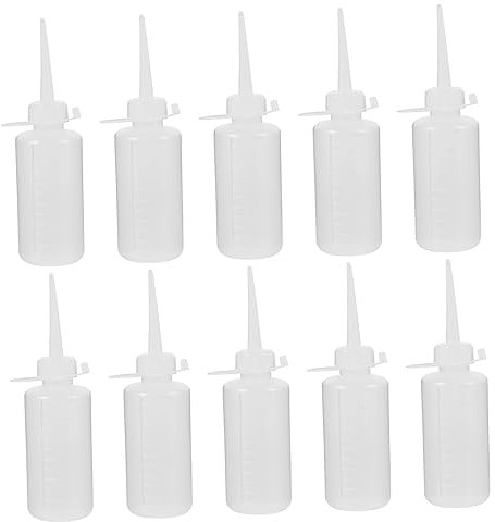 PHENOFICE 10stücke Nähmaschinenöl Flasche Mit Düse Quetschflasche Aus Kunststoff Dosierflasche Für Öl Klebstoffflasche Nachfüllbare Ölflasche Für Bastelarbeiten