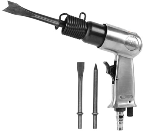 Scalpello ad aria – Multiuso – Utensile pneumatico martello pala, compatto e leggero scalpello ad aria per meccanici, set di scalpelli per martello appassionato di mano è per attività di pulizia e