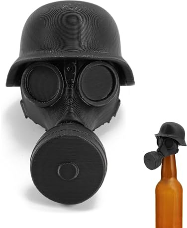 Gasmaske Bierflaschenverschlüsse, Flaschenverschluss Gasmasken Verschluss für Bierflaschen Flaschenverschlüsse Gasmaskenhelm-Bierflaschenhülle für Bierflaschenverschluss
