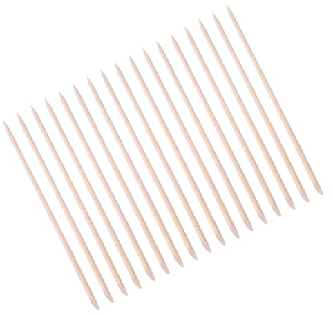 Gogogmee 200piezas Barra para Decoración de Uñas de Madera Palitos de Madera para Herramientas de Manicura Empujador de Manicura para Eliminar Piel Muerta para Uso el Hogar Tienda