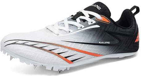 ZHENSI Zapatillas De Atletismo para Hombre Y Mujer Zapatillas De Carreras De Velocidad con Clavos Ligeras Y Profesionales para Saltar,Negro,39 EU