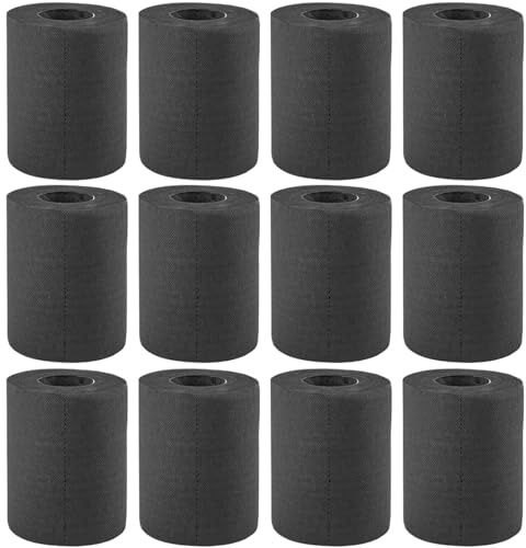 Schwarzes Toilettenpapier, 12 Rollen weiche und stark