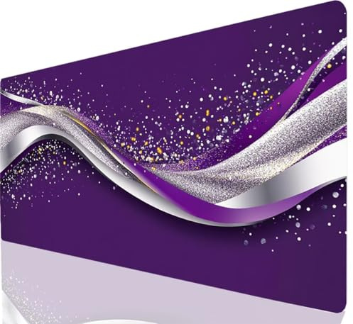 Line Mouse Pad Large Mouse Mat Purple XXL 600 x 300 mm Gaming Keyboard Lmproved Precision and Speed, Mousepad With Stitched Edge Anti-Slip, Desk Mat Waterproof Rubber,Desk Pad for Gaming Laptop a-4975