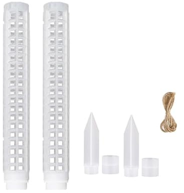 Générique Moss Pole | Tuteur à Mousse Empilable 63 Cm - Bâtons en Filet afin De Soutenir Les Végétaux,pour Orchidée Tomate Jardin Balcon Intérieur et Extérieur Pots