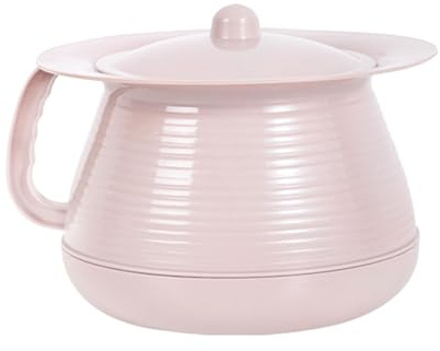 FashionCha Sputacchiera con Coperchio, Orinatoio, Orinatoio per Auto, Bagno, Picnic, Viaggio, Campeggio, Rosa