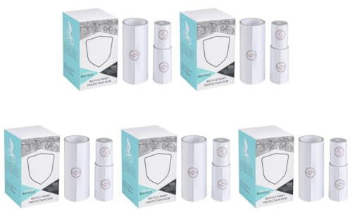 Set di 5 Nastri Protettivi Trasparenti per Telaio Bicicletta, Protezione Chainstay Decorativa per Mountain Bike, Pellicola Protettiva per Vernice Bicicletta, Adesivo di Protezione per Il