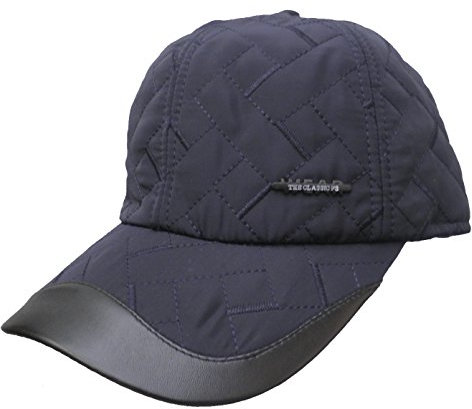 Herrenmützen Wintercap mit Ohrenklappen Sportlich elegant Unisex Schirmmuetze (Blau)