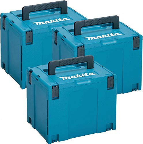 Makita 821552-6 MakPac Typ 4 Stapelverbinder-Koffer, 396 x 296 x 315 mm, 3 Stück