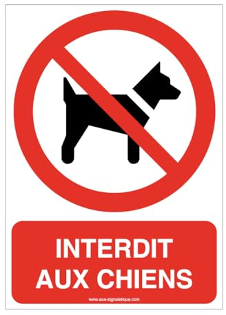 AUA SIGNALETIQUE – Prohibido a los perros P021-AI