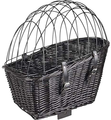 Flamingo Hondenfietsmand Achterop Canna Zwart 55 x 35 x 51.5 cm Zwart