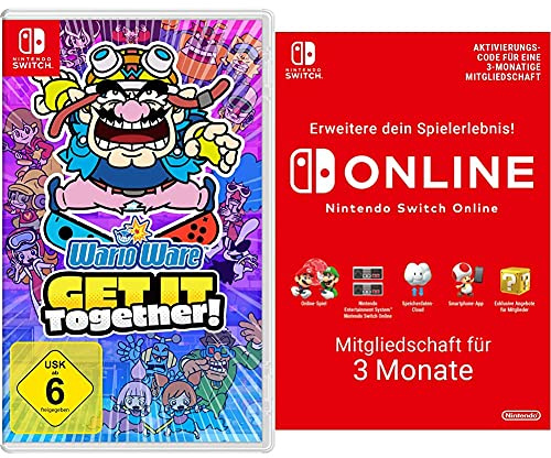 WarioWare: Get it Together! [Nintendo Switch] + Switch Online Mitgliedschaft - 3 Monate (Switch Download Code)