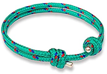 arana's - Bracciale Nautico per uomo e donna | Bracciali marinari fatti a mano | Braccialetto da surfer corda nautica | Ornamenti in argento sterling S925