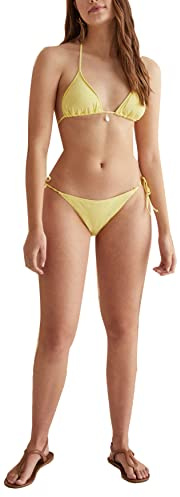 women'secret Bikini Top BH för kvinnor, Gul/Guld, 90B