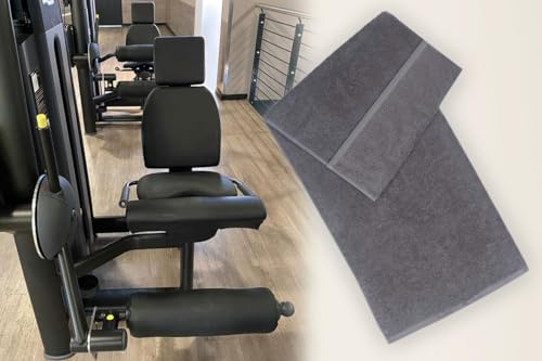 Castejo Fitness- und Sporthandtuch mit Einer 15cm Kappe zum Befestigen an den Geräten, 100% Baumwolle