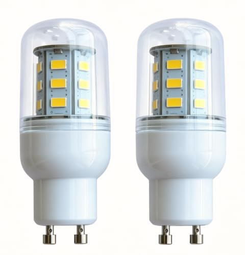 ShuoHui LED Leuchtmittel GU10 Röhre 4W 230V, 400LM Warmweiß 3000K, Nicht Dimmbar, Ersatz 40W Halogenlampen, 24 SMD 5730 LED GU10 Röhre für Deckenleuchte, Wandleuchte (4)