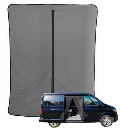 FUTURA8 Moskitonetz magnetisch für Camper-Van VW T5 / T6, Tourneo, Duncan, Vito – leichtes Nylon-Gewebe, Insektenschutz, Gute Sicht & Belüftung, einfache Installation
