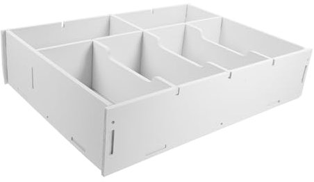 Zerodeko Acryl-Geldkassettenverpackungen 8 Fächer Transparente Währungskassette Geldkassetten-Organizer Für Die Bargeldaufbewahrung Wechselgeldschein-Sparbox Halteretui L