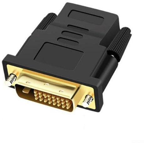 Adaptateur DVI vers HD-MI, convertisseur DVI bidirectionnel mâle vers HD-MI femelle, prend en charge 1080p, TV HD (1 pièce)