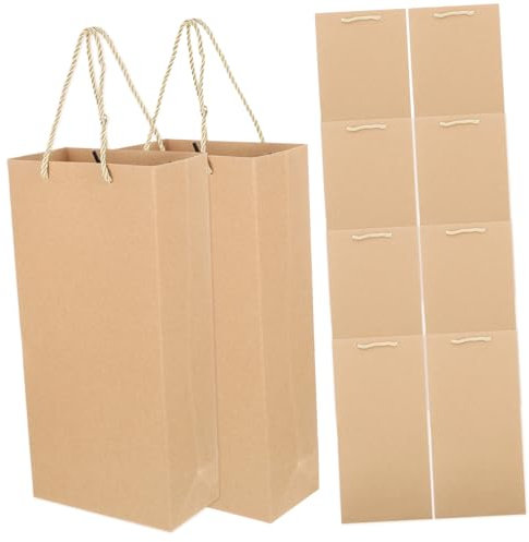 SHOWERORO 10stücke Dünnes Papier Weinbeutel Tragbar Für Weinflasche Geschenktaschen Mit Seilgriff Für Party-wein Geschenke Zum Verpacken
